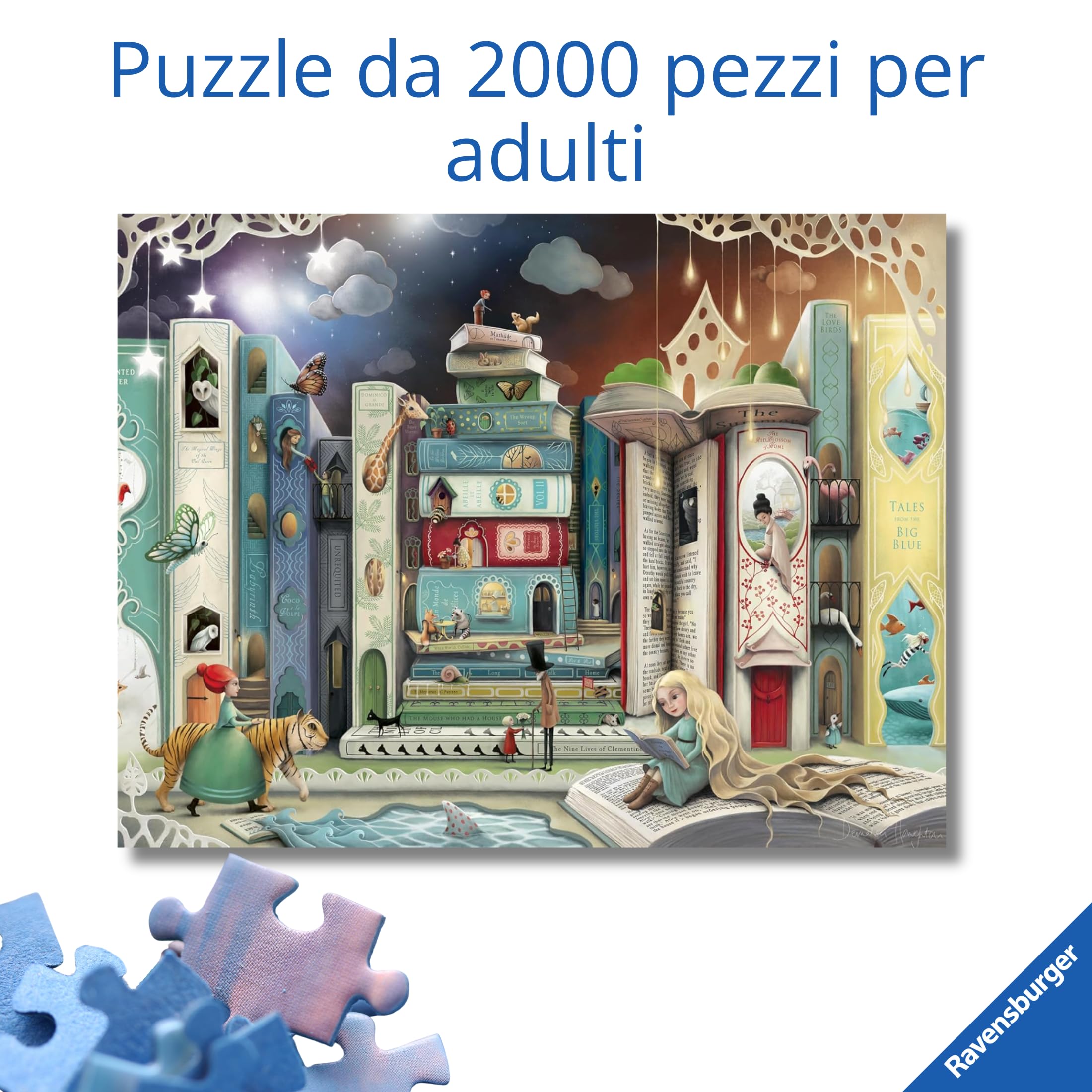 Ravensburger - Puzzle 2000 Pezzi Avenida De Las Novelas | Puzzle 2000 Pezzi | Rompicapo Adulti E Bambini Dai 14 Anni In Su | Regalo Per Bambini E Adulti | Misure 98x75cm | Tecnologia Soft-click
