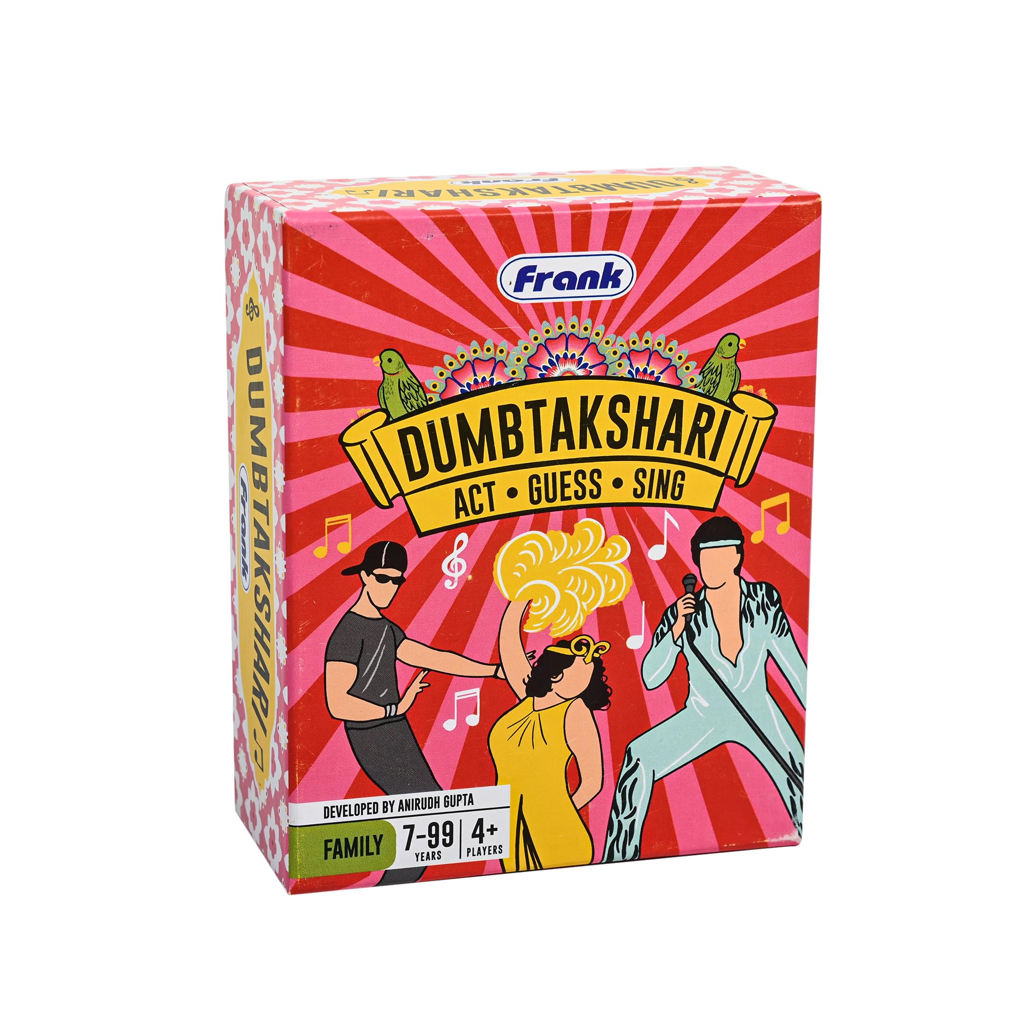 Frank Dumbtakshari Fun Family Party Game | Blend of Dumb Charades and Antakshari | 84 Word Cards, 28 Special Cards & Sand Timer | Acting, Singing & Guessing Game for Adults, Teens & Friends-image-49