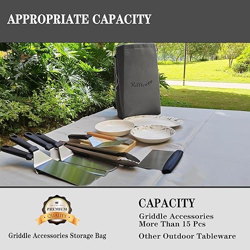 Miniatura 3 de Organizador de accesorios para parrilla, organizador de herramientas para parrilla, bolsa de almacenamiento para parrilla, bolsa de parrilla para
