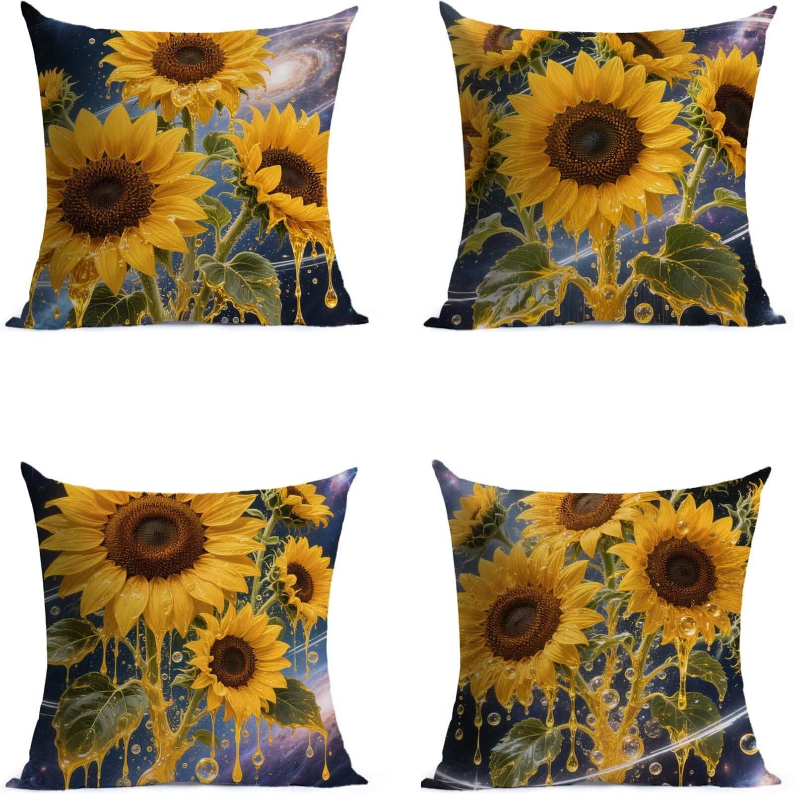 Sunflower Outdoor Kissenbezug 50x50cm Wasserdicht Kopfkissenbezug THDZ2499