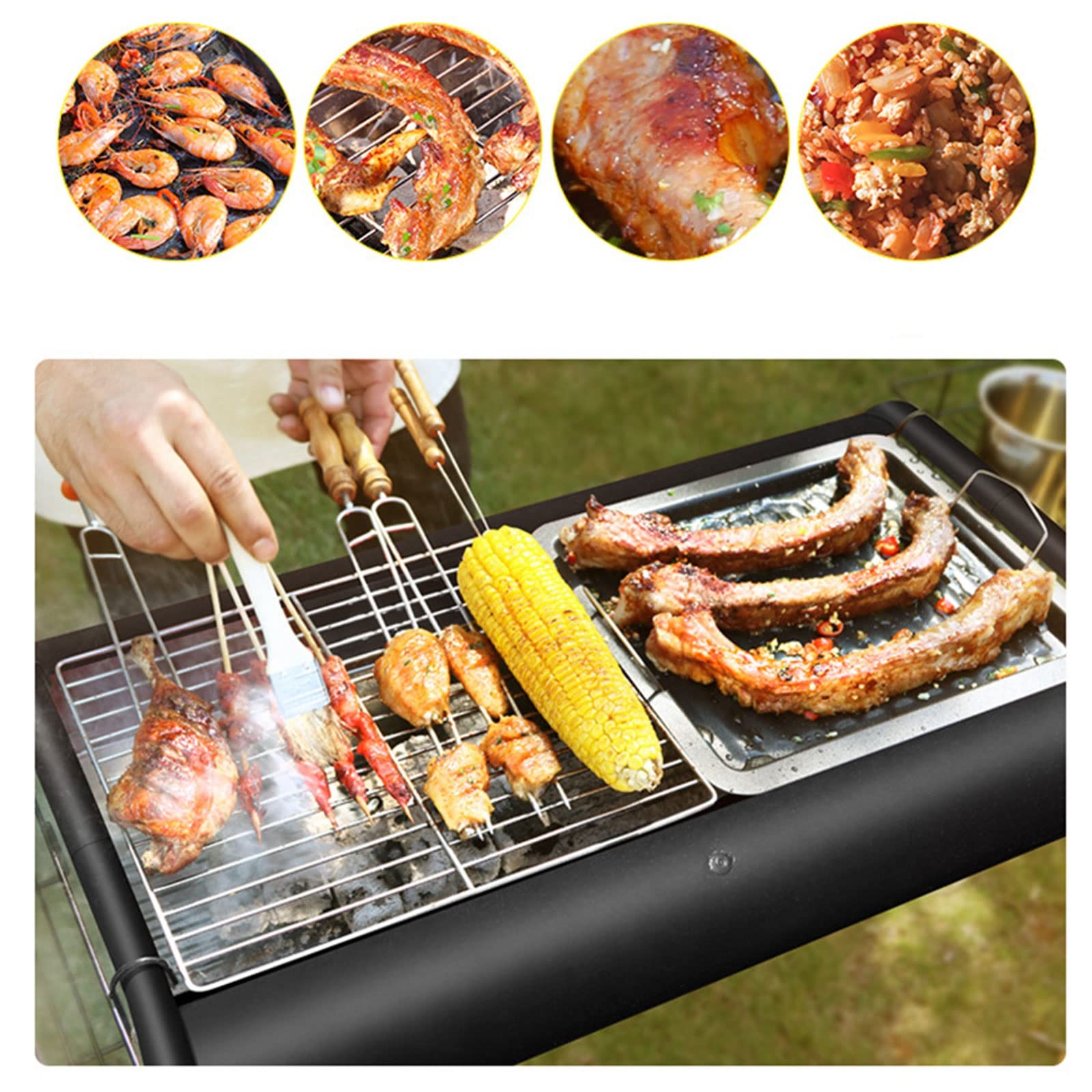 grill ogrodowy, Grill na świeżym powietrzu w domu Składany Łatwa instalacja