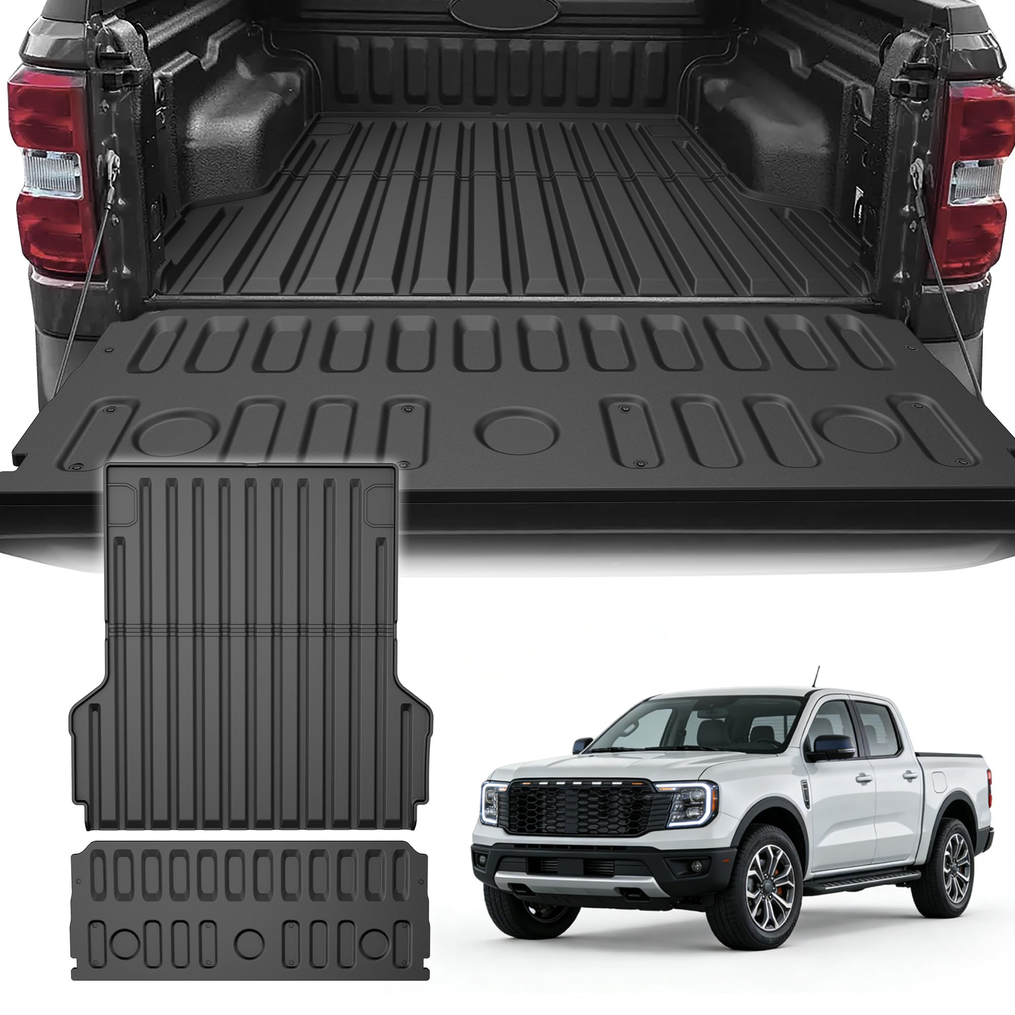 Truck Bed Mat and Tailgate Liner Fit for 2022-2026 Ford Maverick