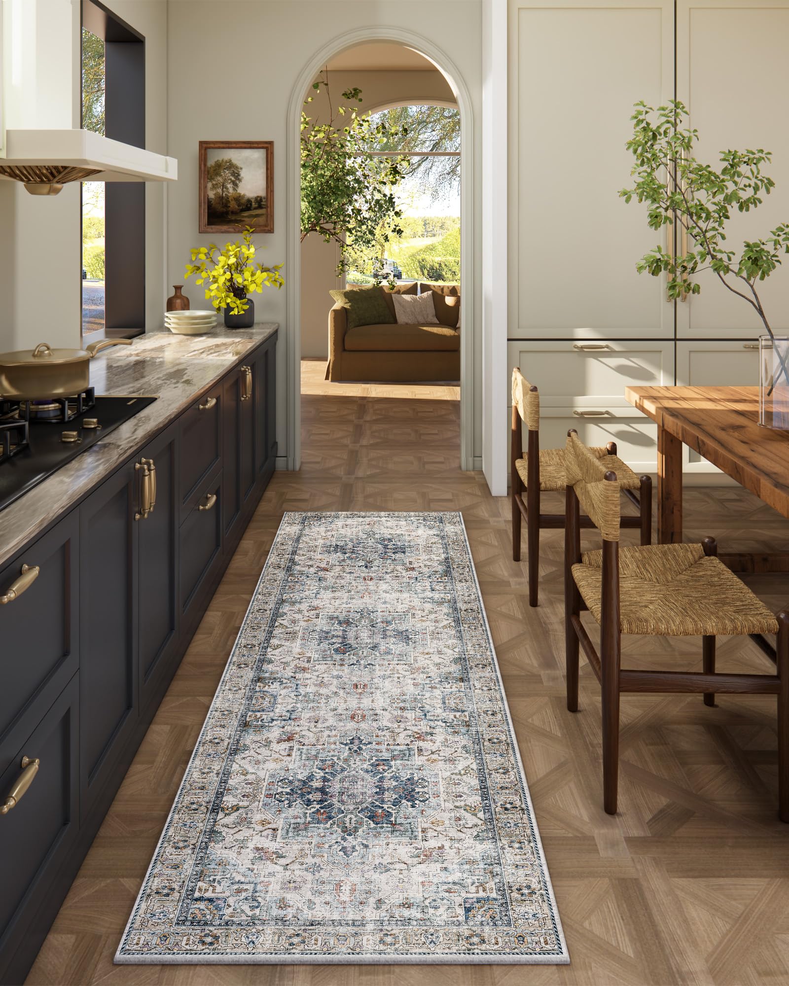 Palohom Machine Washable Kitchen Runner Rug 2x6
