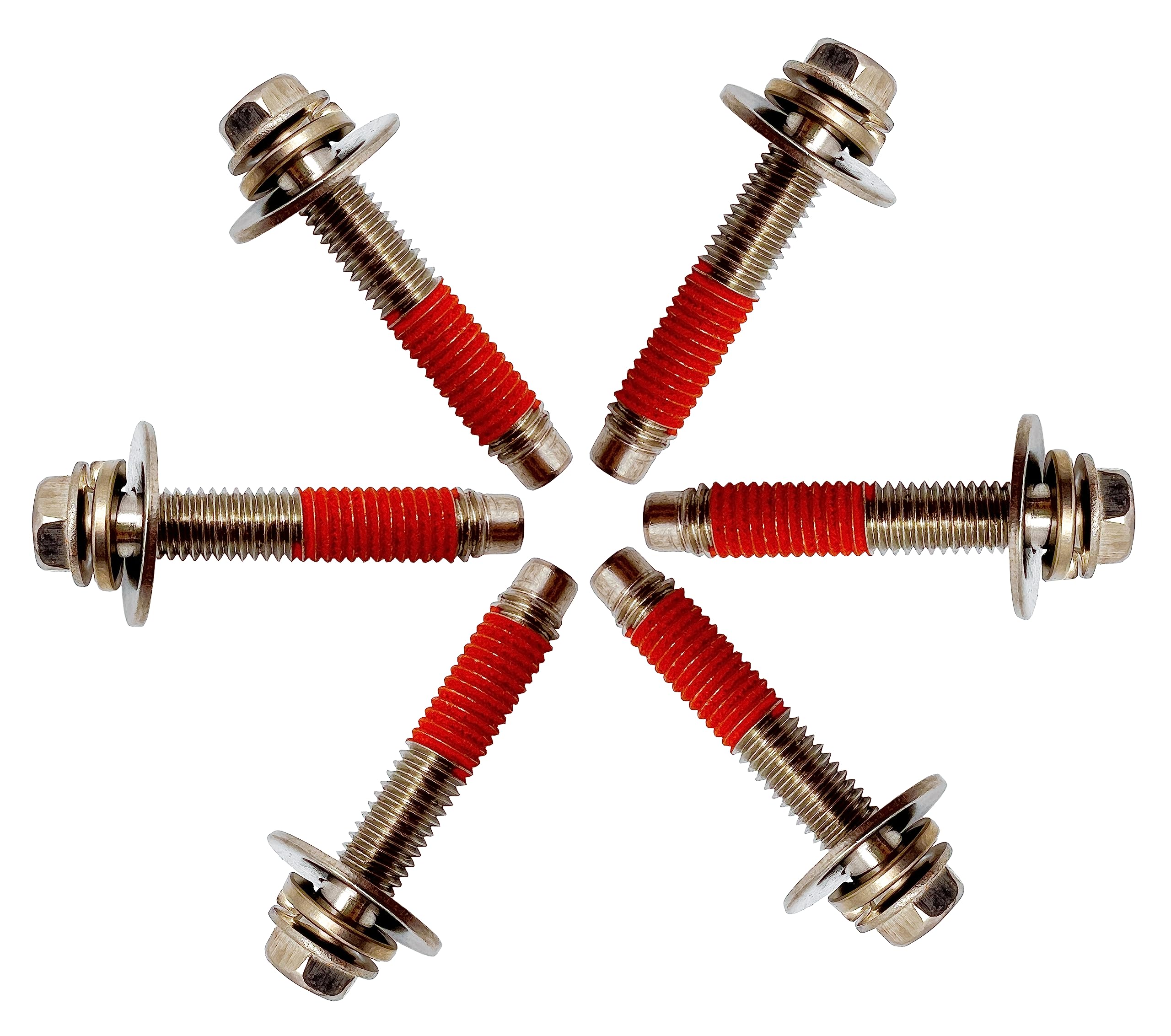 What's Up? 4011FA4353E 6pk Washer Common Bolt Replacement Part for LG Kenmore Washers Replaces 1555488 AH3522806 EA3522806 PS3522806