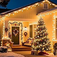 Vista 5 de Brightown Paquete de 25 bombillas incandescentes C9, bombillas de repuesto C9 de Navidad para cadena de luces de Navidad, base intermedia E17, 7