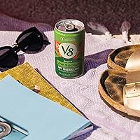 Vista 6 de V8 Jugo de verduras original bajo en sodio 100% mezcla de verduras con jugo de tomate, lata de 5.5 onzas líquidas (8 paquetes de 6)