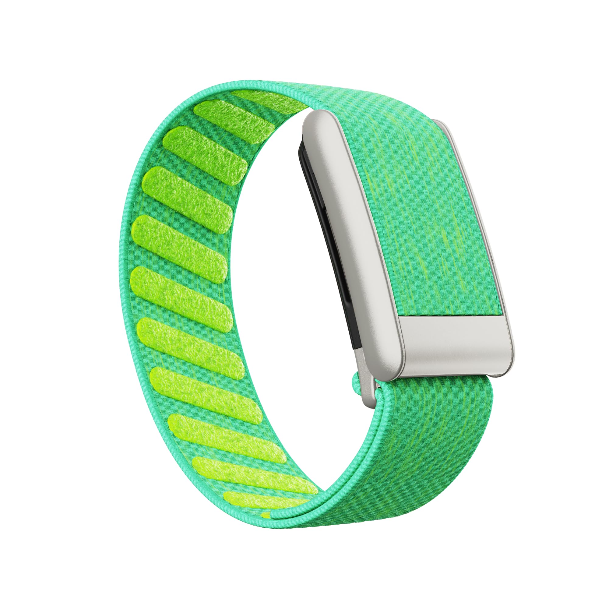 VeveXiao Nylon Loop Strap Compatible With Whoop 5.0 One/Peak & Whoop 5.0 Life/MG, Breathable Sports Strap Sweat Absorption Band with Metal Frame Connector for Men Women (lime, Whoop 5.0 One/Peak)