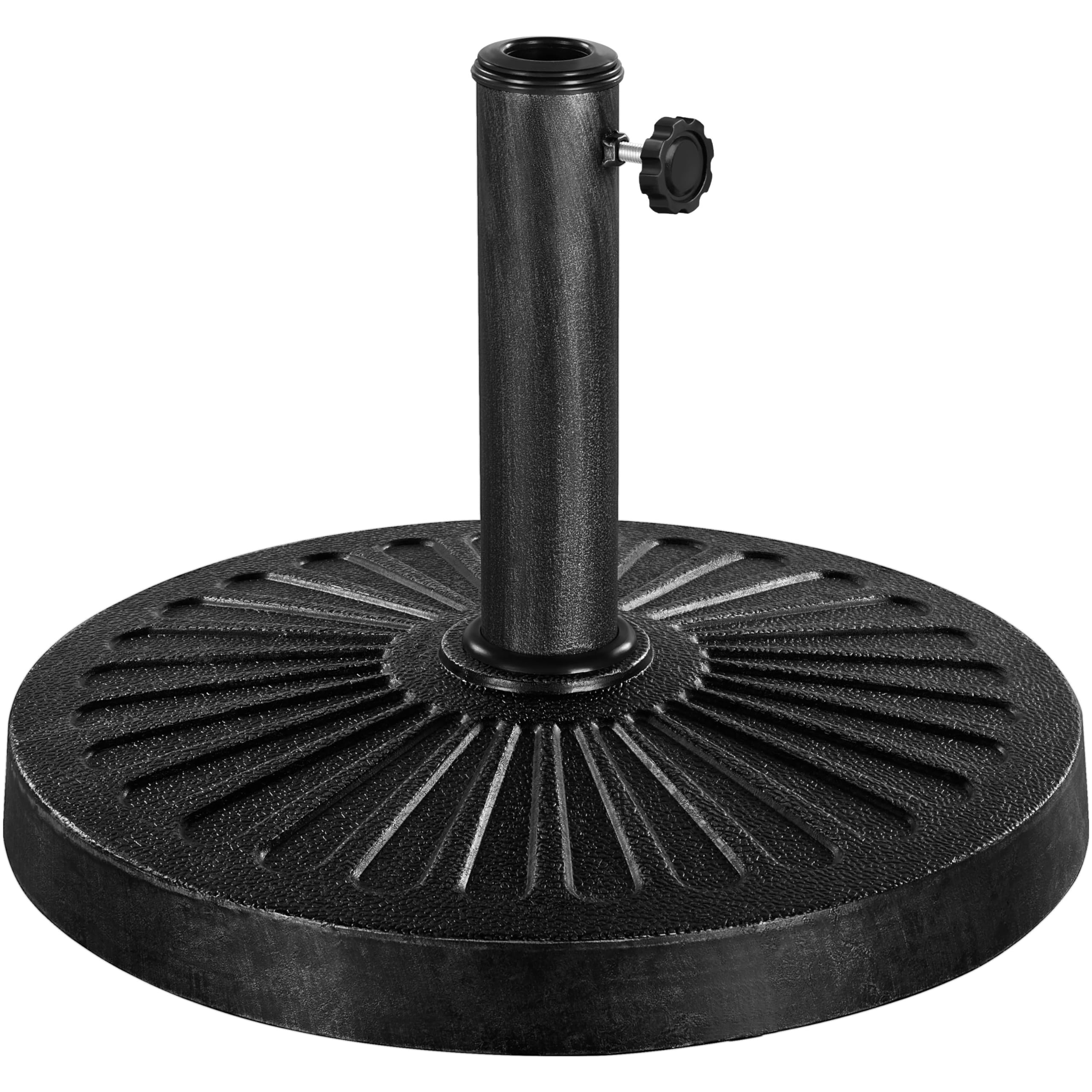 Yaheetech Sonnenschirmständer Runder Garten Schirmhalter Schirmgewicht Balkonschirmständer für Schirmstöcke bis 38/48 mm, 14 KG