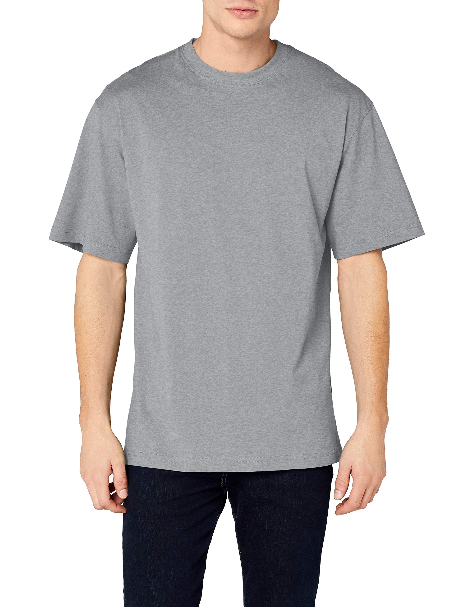 Urban ClassicsMen's Basic Crew Neck Tall Tee Short Sleeve Oversized Short Sleeves T-Shirt with Dropped Shoulders, 100% Jersey Cotton