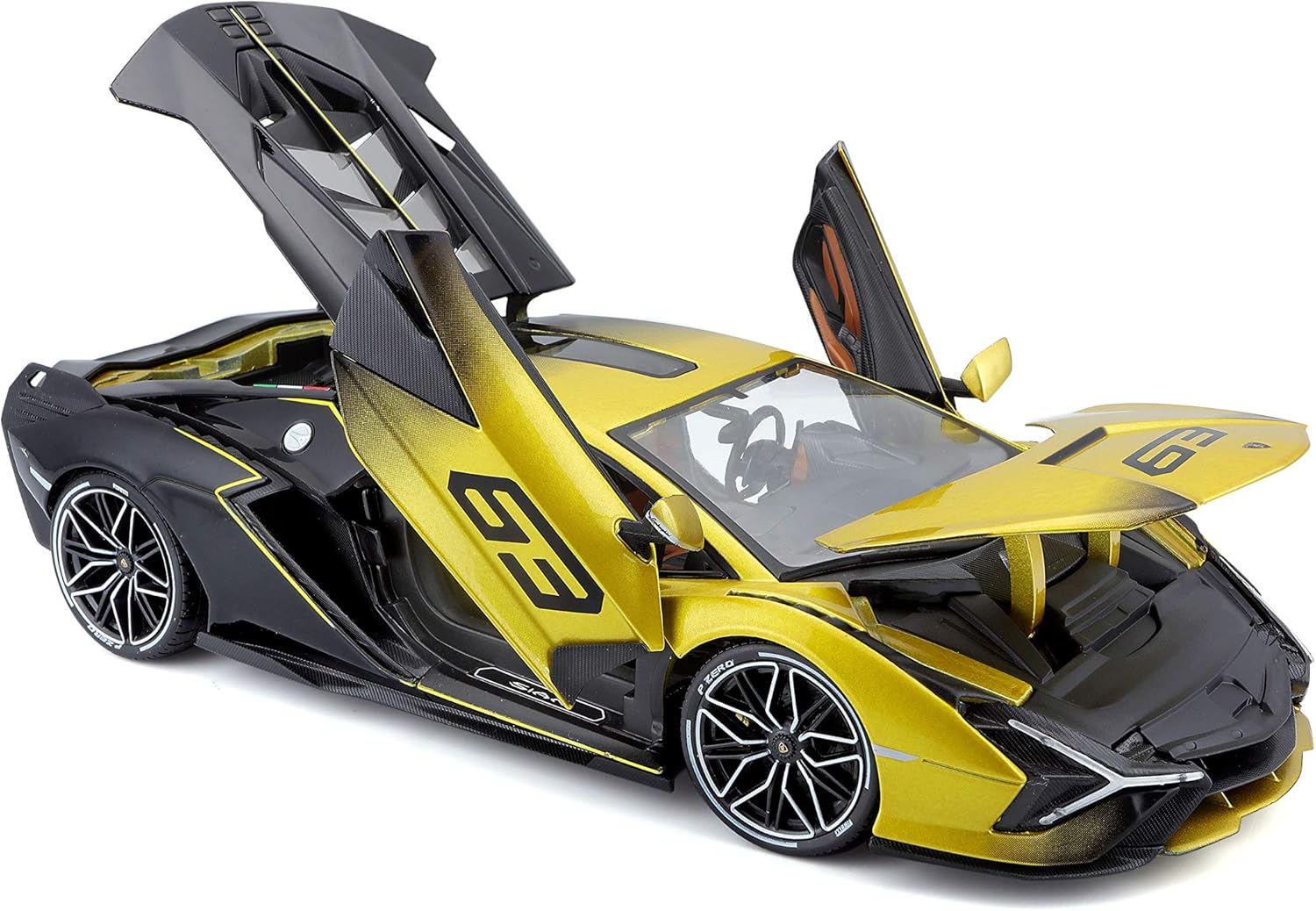 Bburago Lamborghini SIAN FKP 37 with doors and hood open