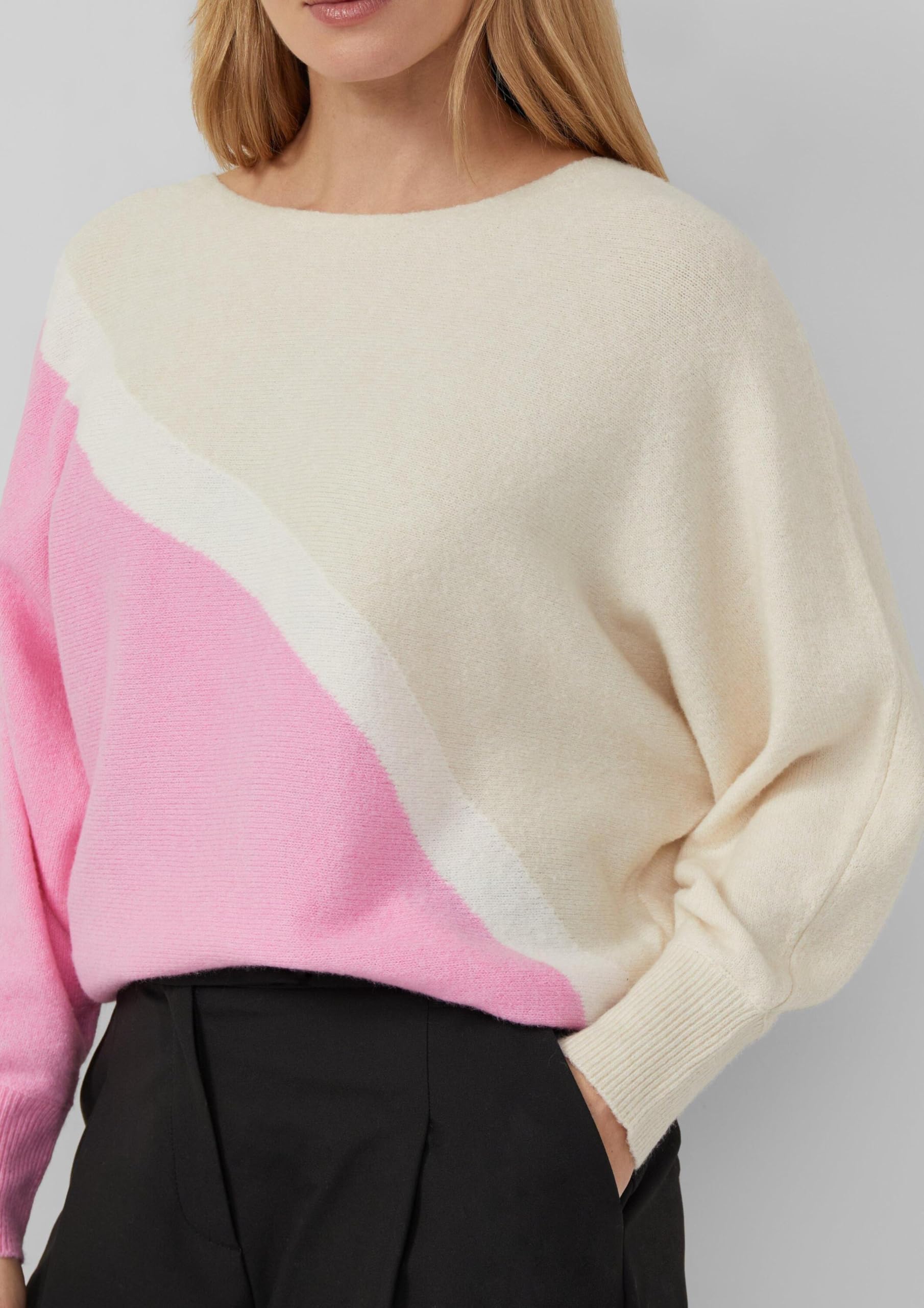s.Oliver Feinstrickpullover mit Fledermausärmeln