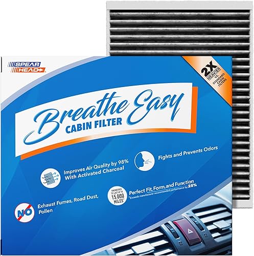 Miniatura 37 de Spearhead Odor Defense Breathe Easy - Filtro de cabina para AC y calentador Compatible con 300 2011-23, Challenger 2011-23, Charger 2011-23 como