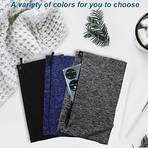 Miniatura 6 de Brazalete para teléfono para correr, almacenamiento más grande, cremallera resistente, correa ajustable, resistente al agua, compatible con iPhone y