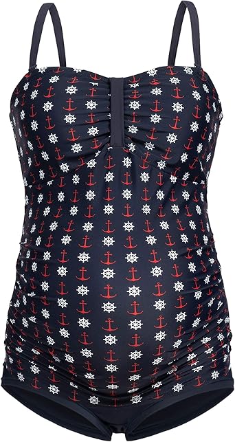 Costume Da Bagno Premaman Tankini - Reggiseno Rimovibile, Comodo E Sexy Per Gravidanza - Foto 5