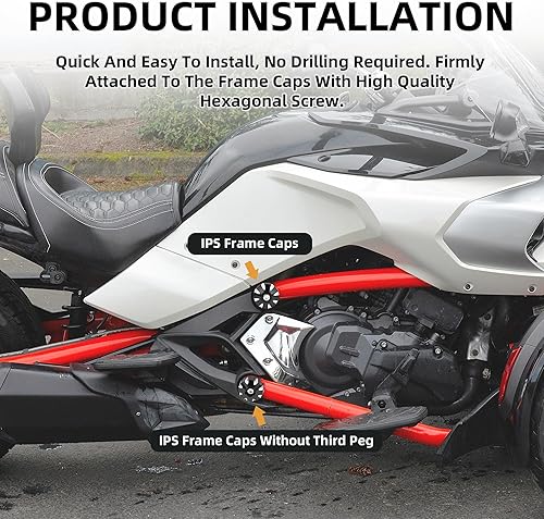 Miniatura 6 de Las tapas de aluminio del marco del CNC reemplazan las tapas del marco para Cam-Am Spyder F3-S / F3-T / F3 serie especial limitada 2010-2023