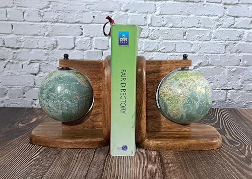 Miniatura 1 de NAUTICAL COLLECTION Sujetalibros decorativos con forma de globo para oficina, cocina, sala de estar, decoración del hogar y artículo de regalo,