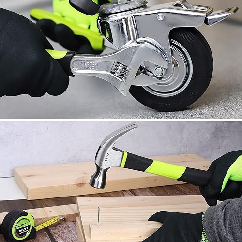 Miniatura 8 de FASTPRO Juego de herramientas para el hogar de 267 piezas, kit de herramientas de reparación para el hogar con bolsa de herramientas abierta de boca