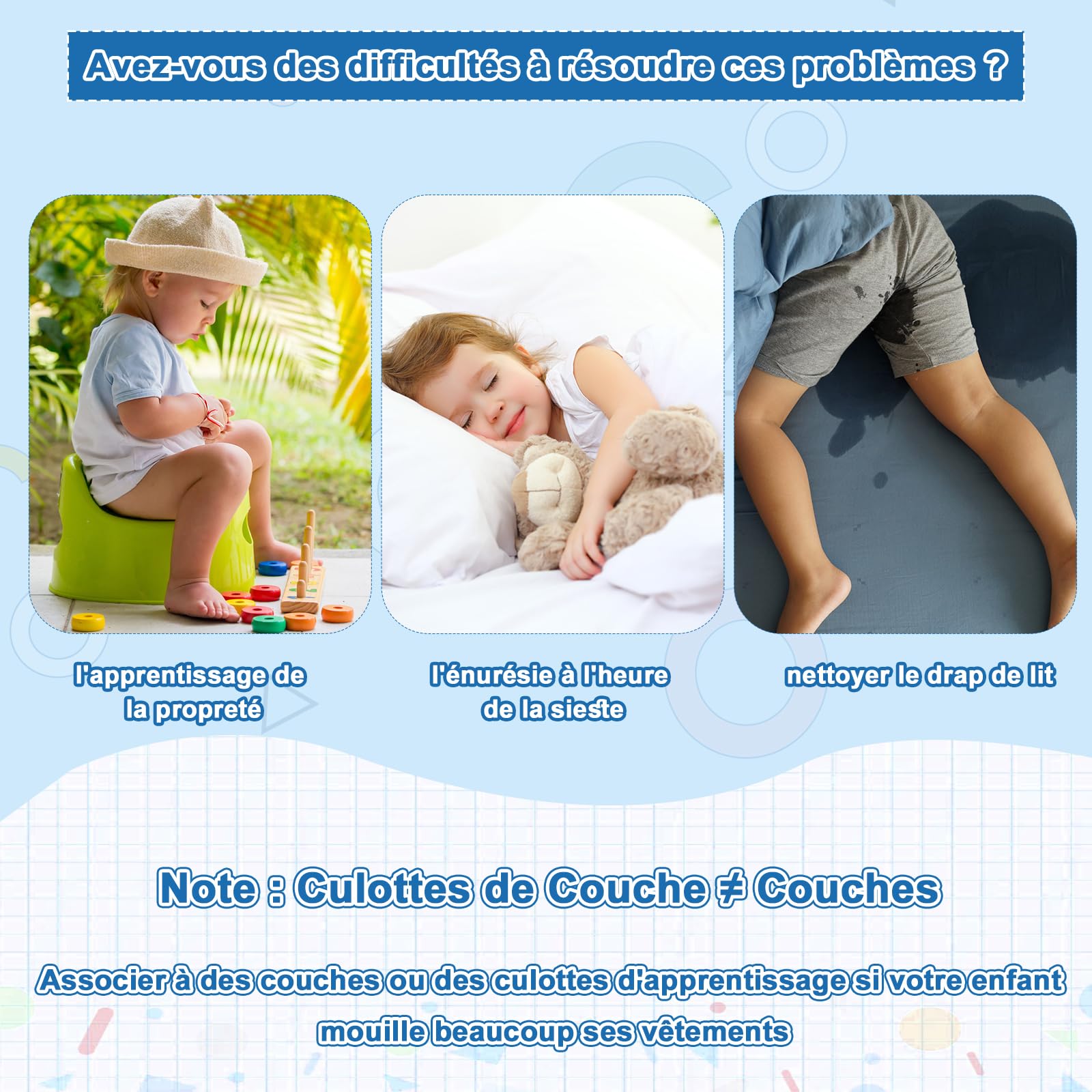 FLYISH DIRECT Pantalon d'apprentissage Propreté, 2 Paires de Couches-culottes Absorbantes, Culotte Apprentissage Garçons, Culotte Enfant Apprentissage en Coton Réutilisable, 5-7 Ans, Dino & Chien, L