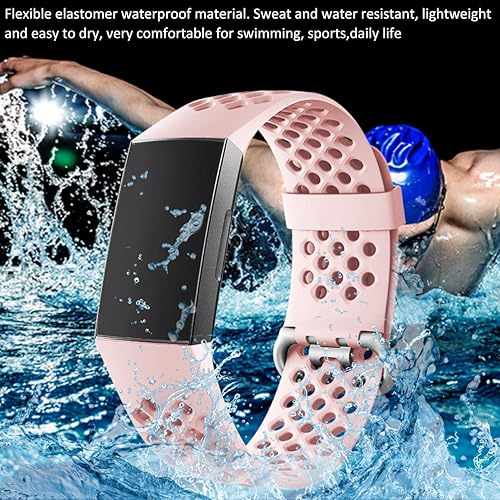 Vista 41 de Wepro - Correas de repuesto para bandas, impermeable, con orificios, transpirable, pequeña y grande, para mujeres y hombres, Negro