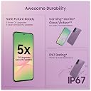 Samsung Galaxy A56 5G Mobile (Awesome Violet Glow, 8GB, 128GB) | Segment Most Complete Triple Camera | 50MP | AI Editing | 4nm Processor | sAMOLED | 5000mAh | Gorilla Glass Victus+| Knox Security gallery image