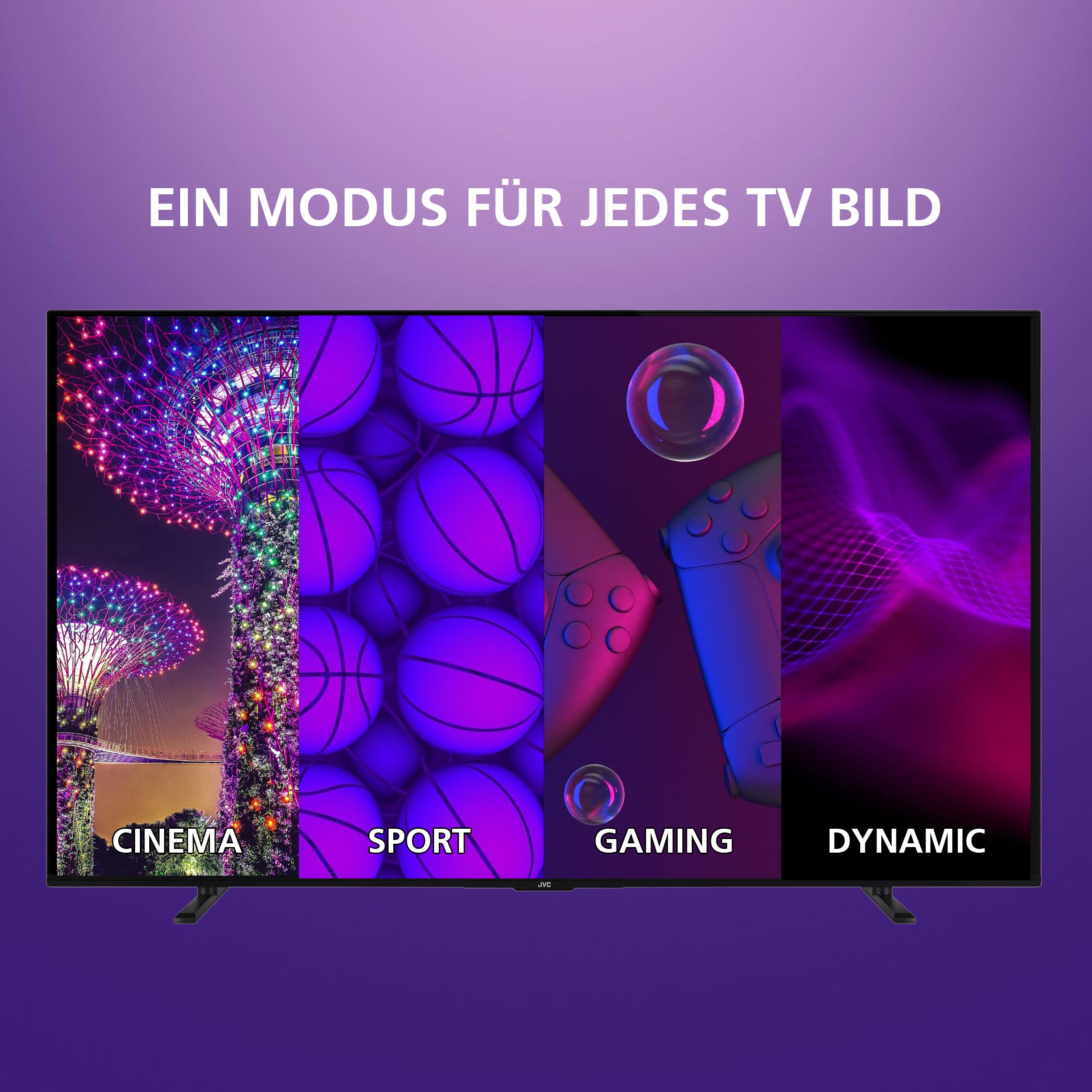 JVC Fernseher 24 Zoll Smart TV powered by TiVo (HD-Ready, HDR, Triple-Tuner, 6 Monate HD+ inkl.) LT-24VH5455W
