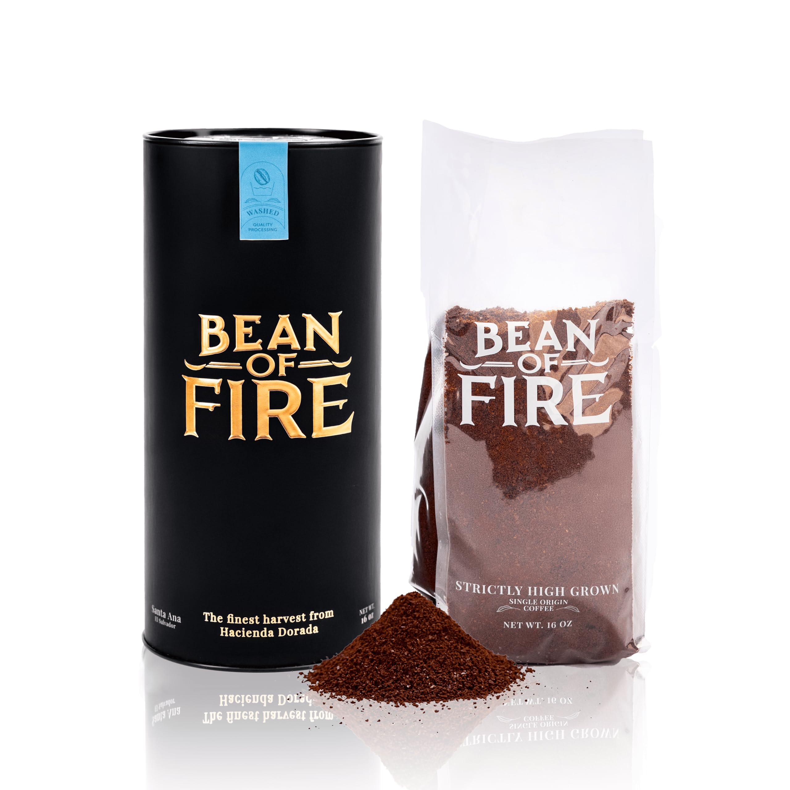 Amazon.com : Bean of Fire El Salvador Red Bourbon Washed Ground