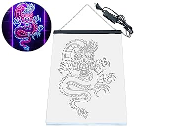 ADVPRO Chinese Dragon Room Display Dual Color LED Neon Sign