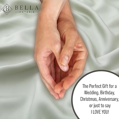 Miniatura 6 de Bella Coterie - Juego de funda de edredón de bambú de lujo tamaño King  Cultivado orgánicamente  Ultra suave  Enfriamiento  Dos fundas de almohada