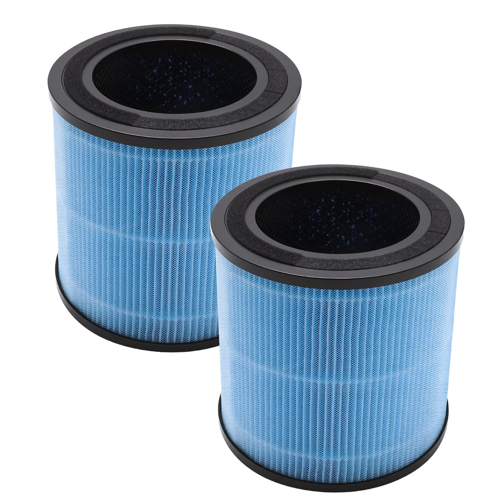 2 Stück Blaue Ersatzfilter, 4-Stufiges Filtersystem, Hergestellt aus Aktivkohle, Ersatz für AIRTOK AP0601 Luftreiniger