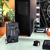 Vista 6 de CyberPower ST425 UPS de reserva con respaldo de batería y protector contra sobretensiones, 425VA/260W, 8 tomas de corriente, compacto, certificado UL