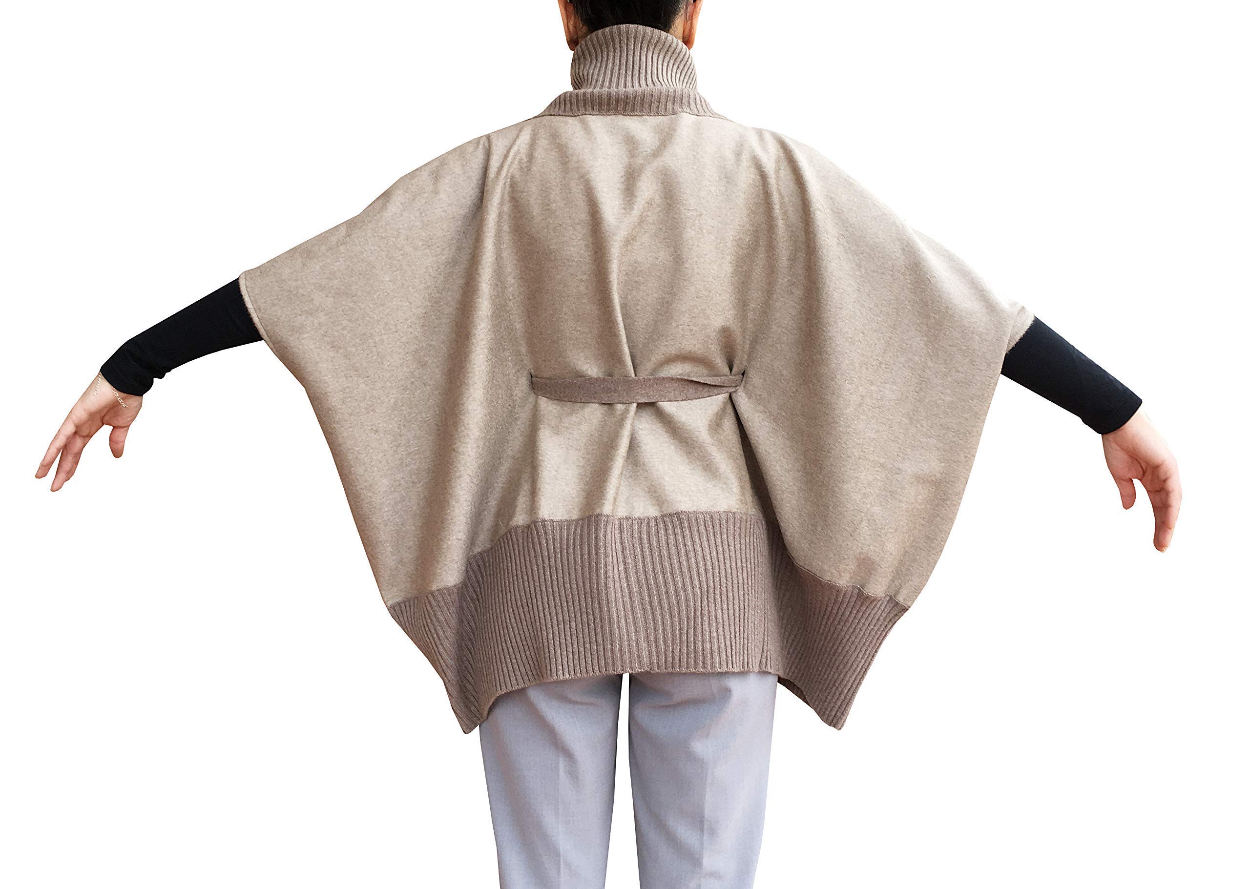 Poncho Maglione Donna Invernale 100% Cashmere Elegante