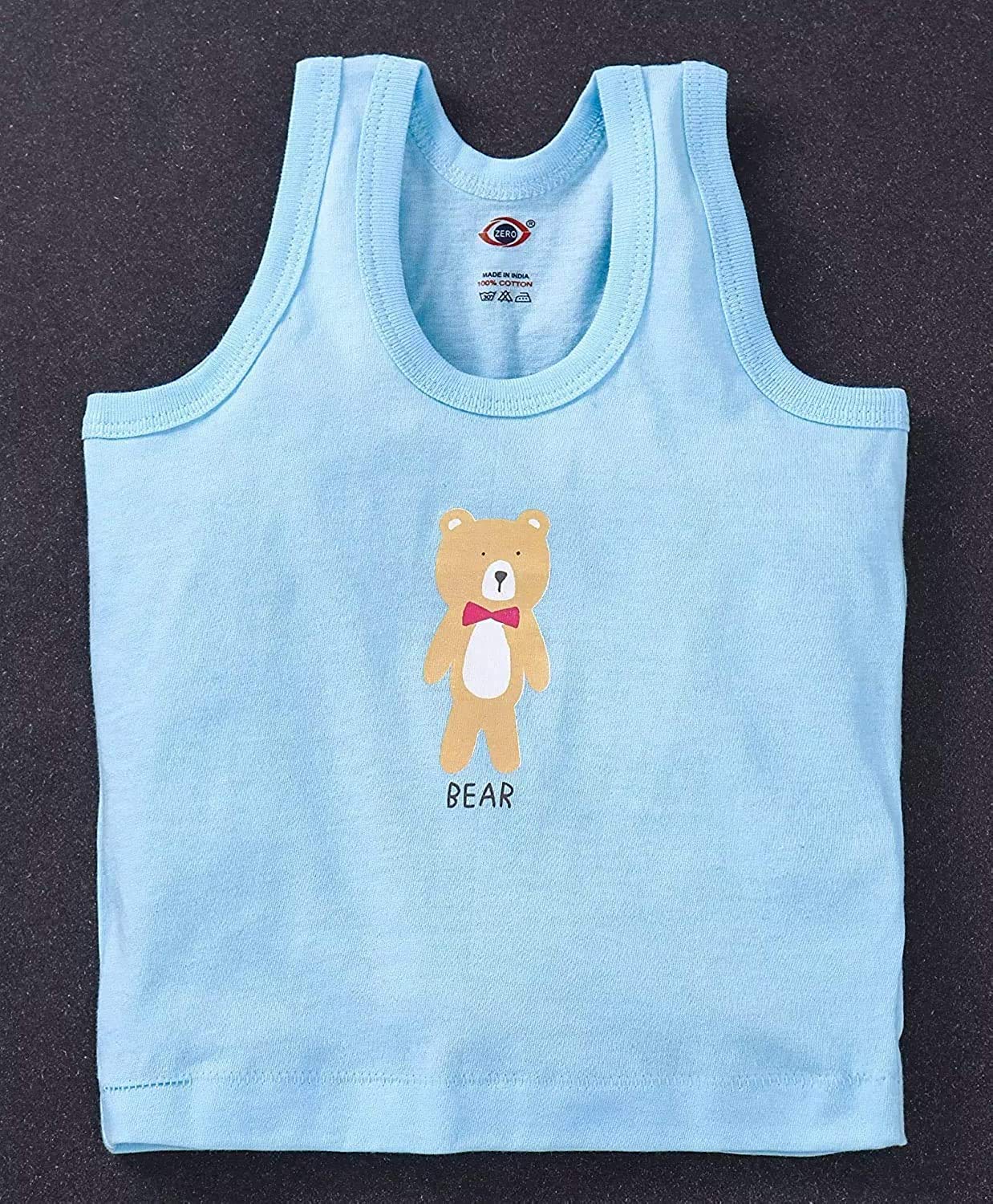 Artist Unknown 1stbabystore New Born Infant Kids Sleeveless Inner wear Sando Vest Undershirt Housiry Baby Girls&Boys Unisex Skin Friendly 100% Cotton Size L(6-12mth)(3pcs) - Image 3 thumbnail