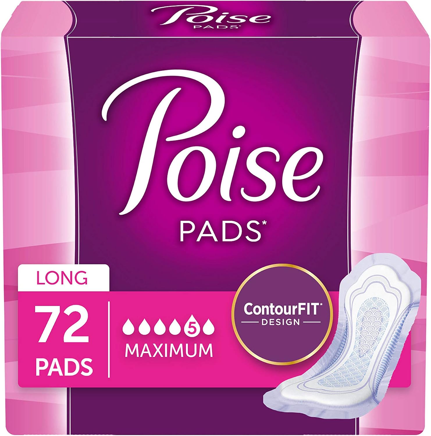 Poise 失禁パッド 最大吸収性 ロン
