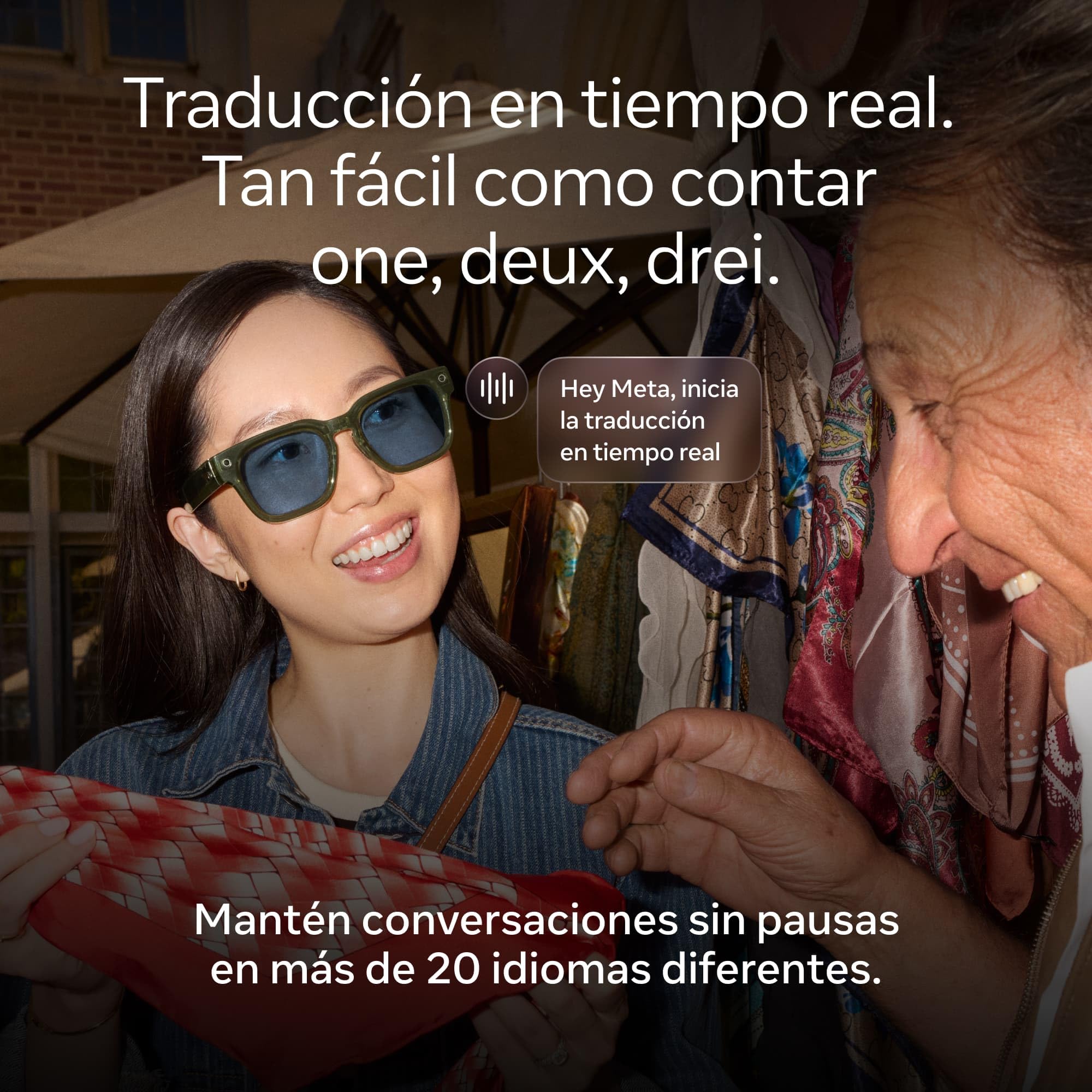 Meta Adventurer, Classic Tortoise | Gafas con IA para mujeres y hombres AI, cámara de 12 MP, traducción en tiempo real — Resolución 3K HD — Más de 8 horas de batería — Lentes en marrón