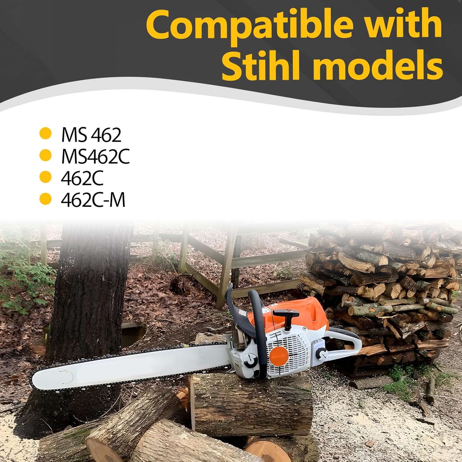 Recoil Pull Starter Assembly Compatible with Stihl MS 462/ MS462C/ 462C/ 462C-M Chainsaw Series Replace 1142-080-2102