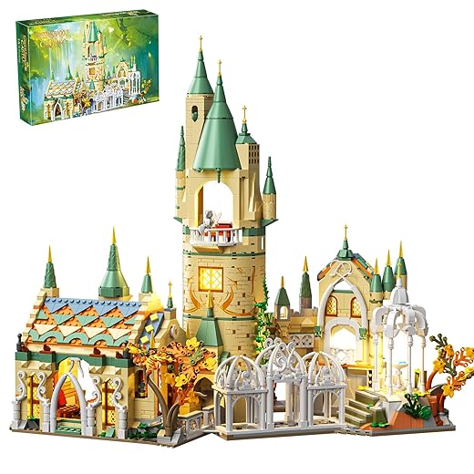 Magic Medieval Castle Architecture Building Block Sets, Creative Ideals Gifts for Boys Girls Adults (1555PCS)