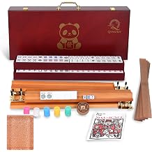 Complete American Mahjong Set - 1.18" 30mm Champagne Golden Acrylic Tiles