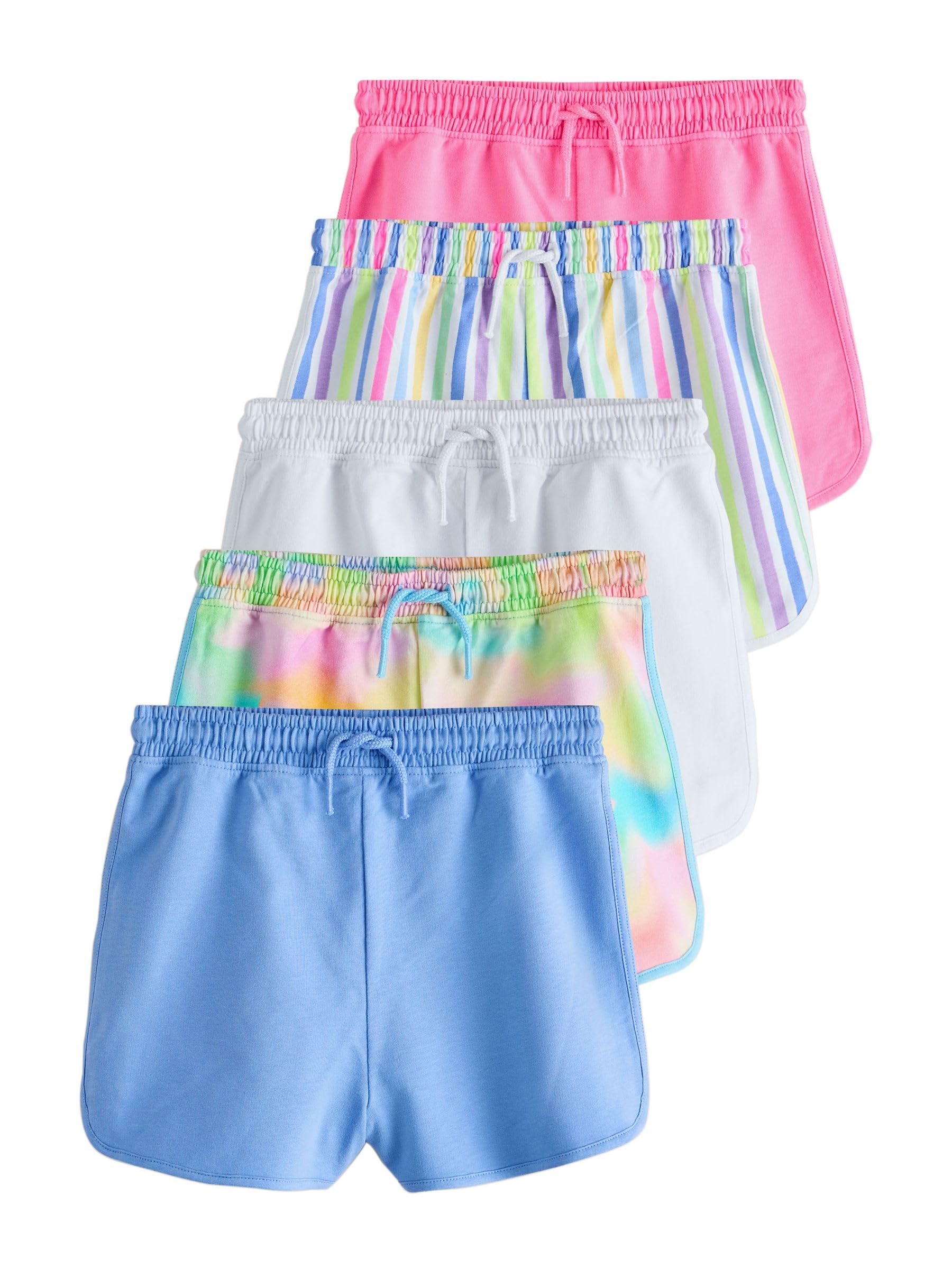NEXT Niñas Pack de 5 Pantalones Cortos Estilo Corredor