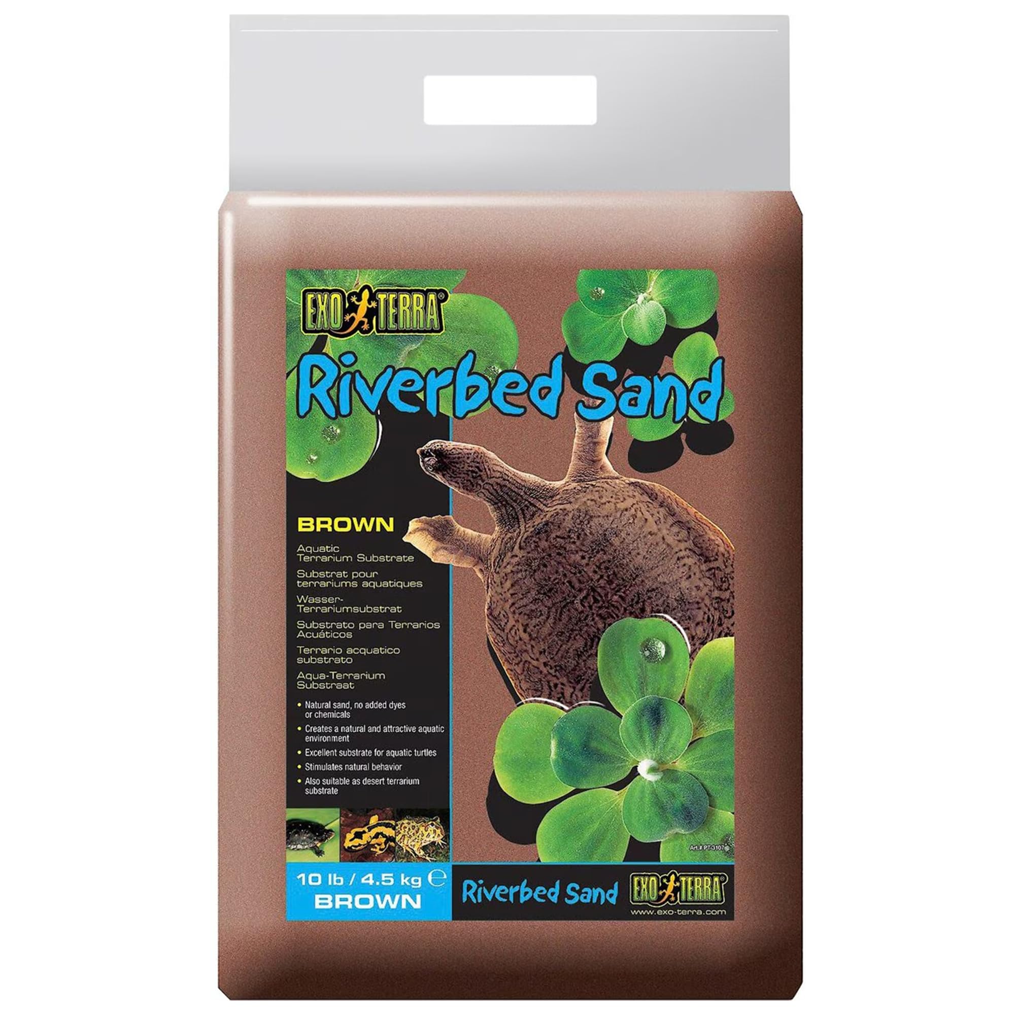 Exo Terra Riverbed Sand, 10-Pound, Brown