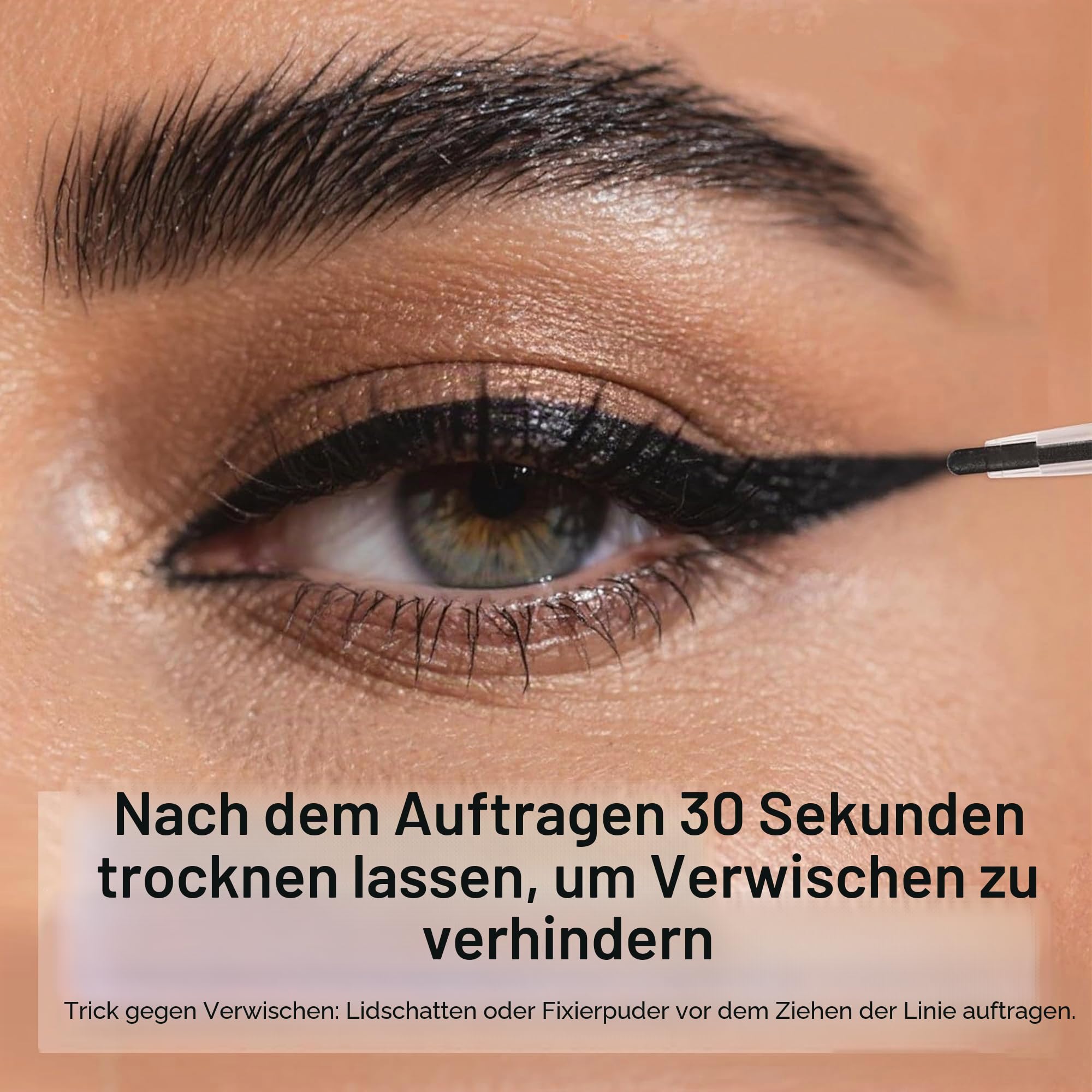 BEPHOLAN Schwarz Wasserfester Gel-Eyeliner-Bleistift für Damen, langlebig, wasserdicht, wischfest