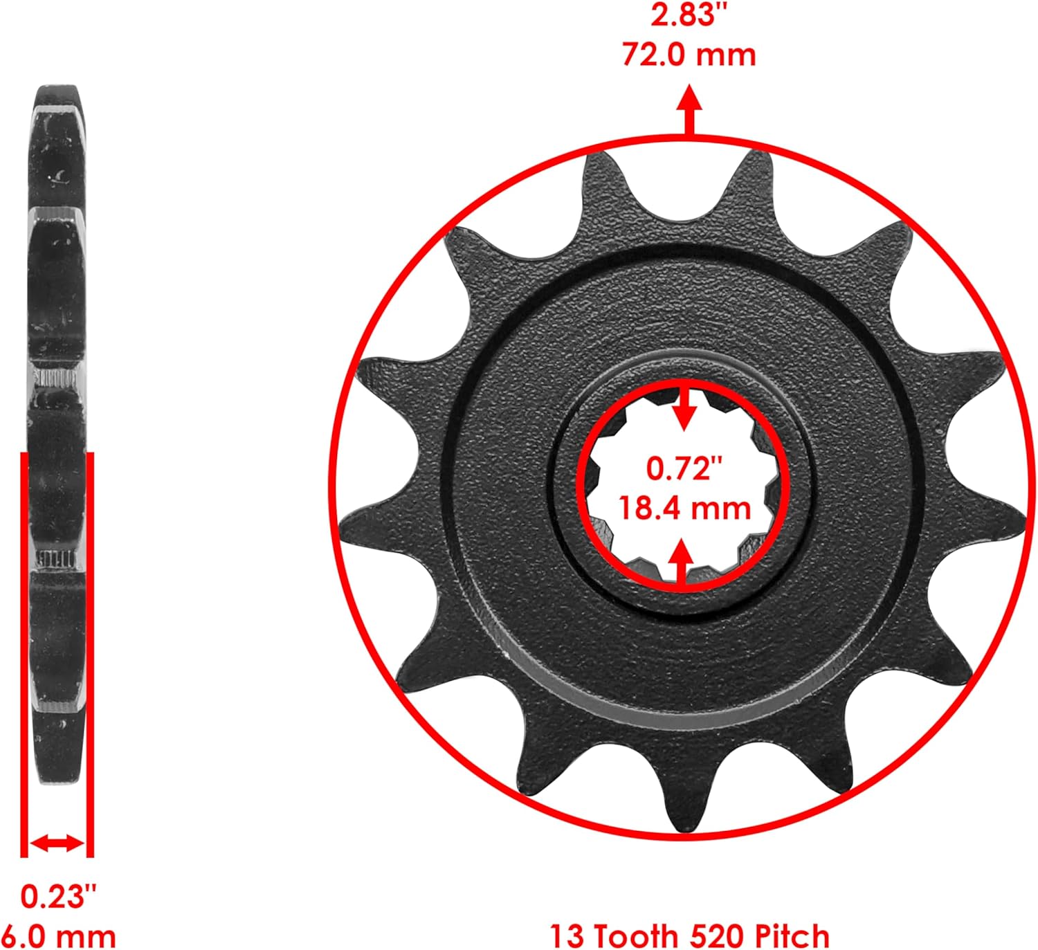 Caltric Drive Chain and Sprockets Kit Compatible with Kawasaki KX250F KX 250F 2004 2005