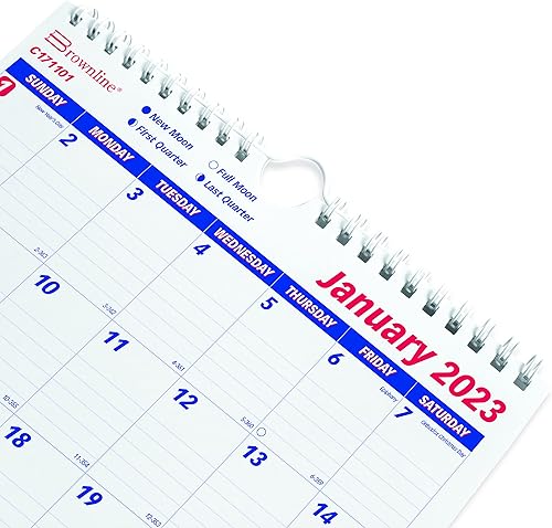 Miniatura 4 de Brownline Calendario de pared de doble alambre, un mes por página, 8 x 11, hojas blancas, 12 meses (enero a diciembre) 2023