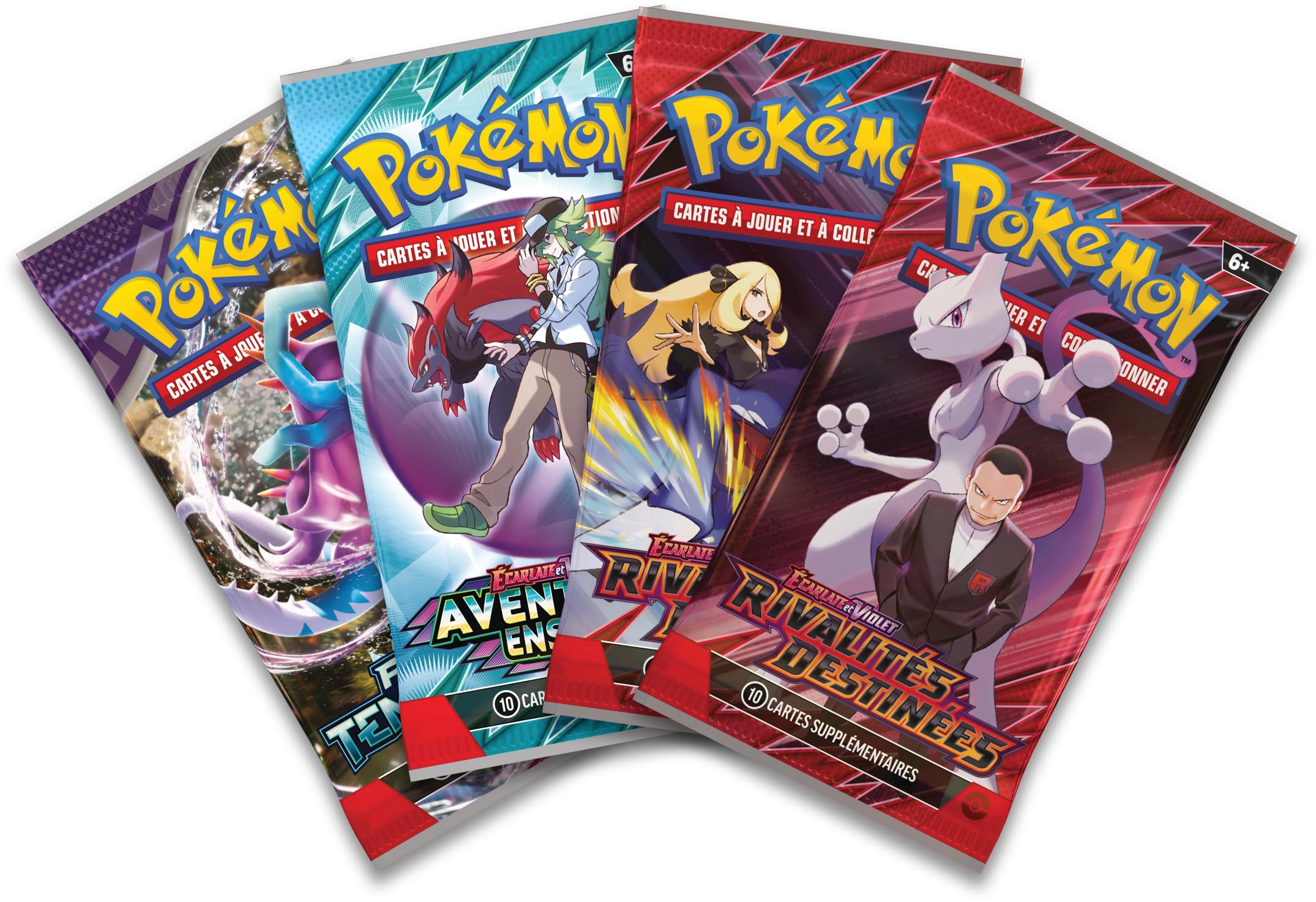 Pokémon: Coffret Mewtwo-ex de la Team Rocket du JCC Pokemon (1 Carte Promo Brillante, 1 Carte Grand Format Brillante et 4 boosters)
