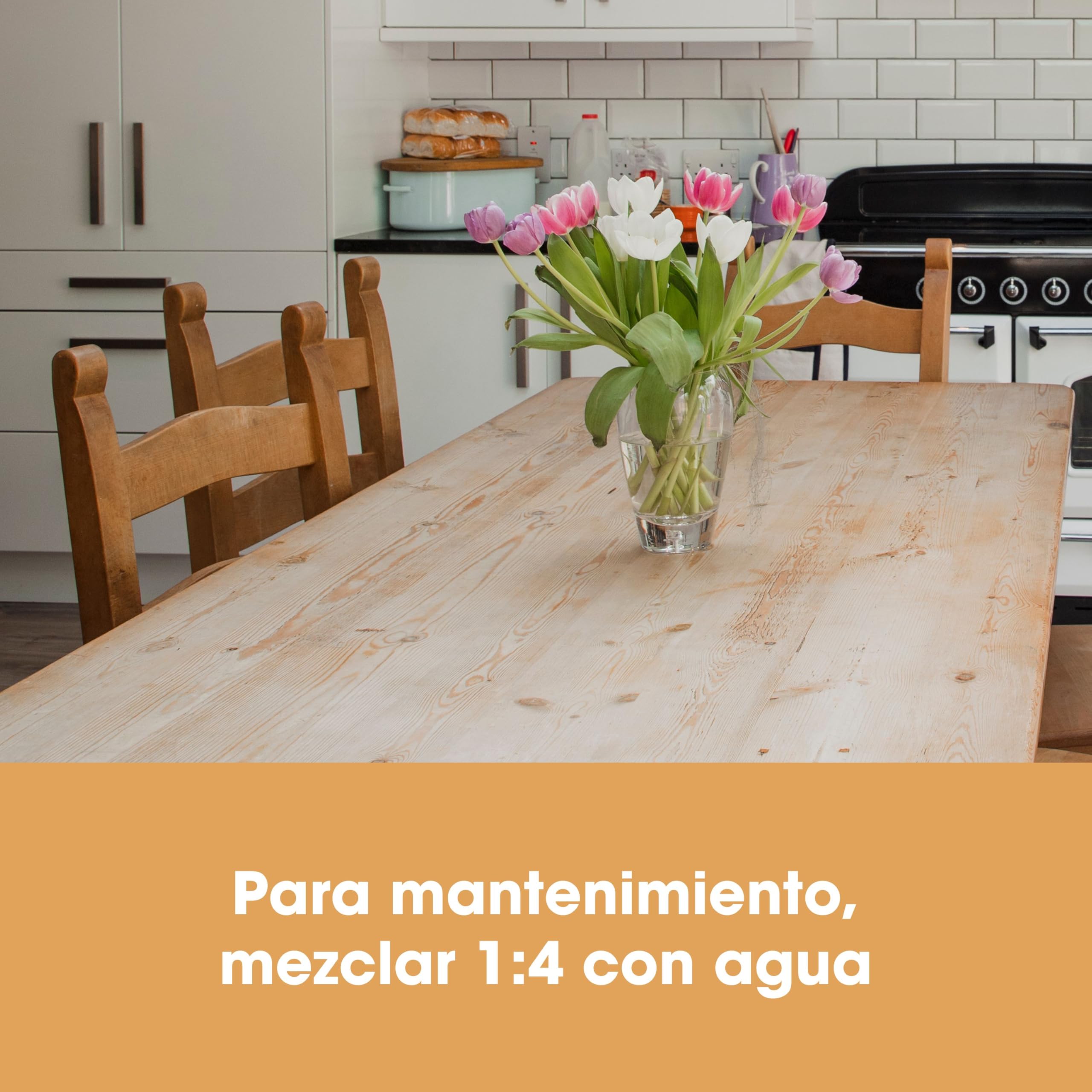 Limpiador Madera Furniture Clinic, Restaura, Limpia Superficies de Madera, Suelos, Puertas, Muebles, Terrazas. Para Interiores, Exteriores. Elimina la Cera Polvo Acumulado la Grasa Suciedad - 500ml