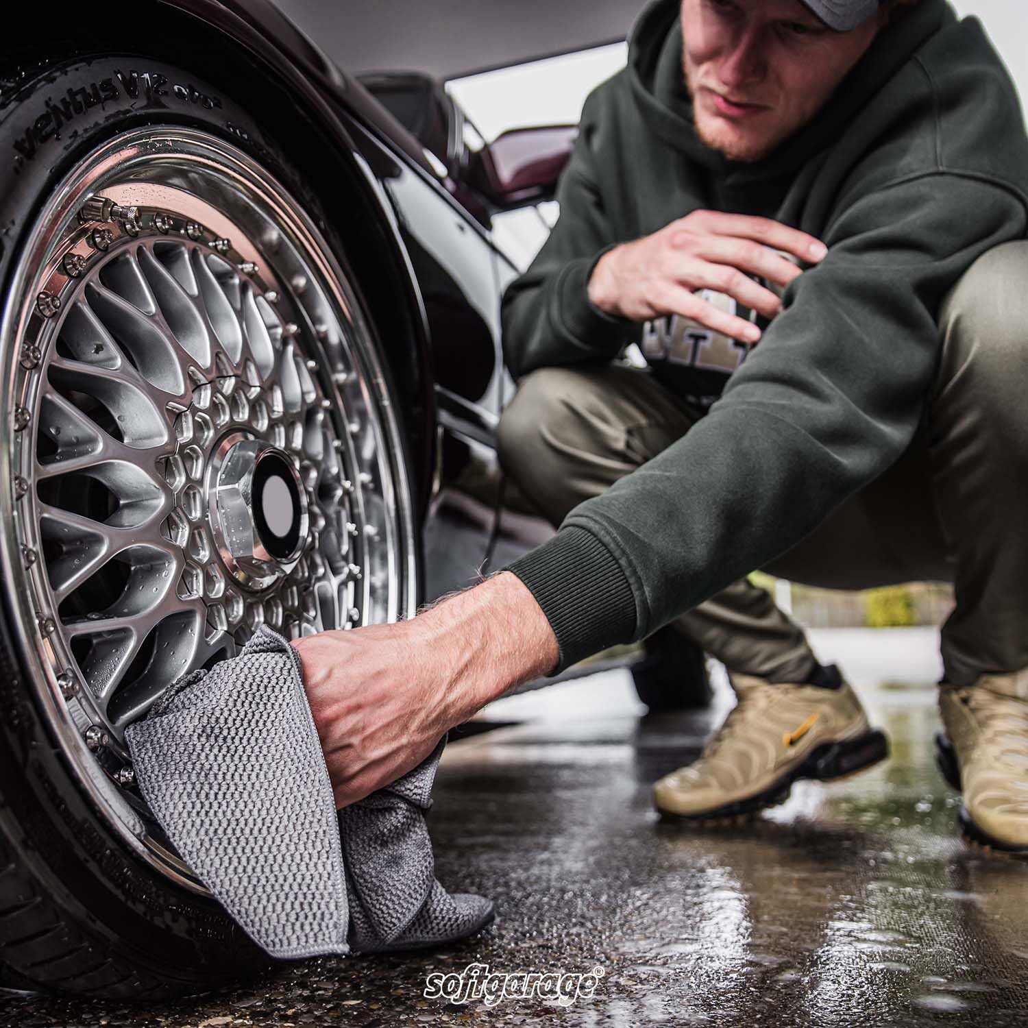 Pflegetuch Set 14 TLG. Auto Motorrad Reinigungs und Pflegetücher saugfähig weich fusselfrei Lackpflege Trocknen Polieren Innenreinigung Fensterreinigung auch für den Haushalt Poliertuch