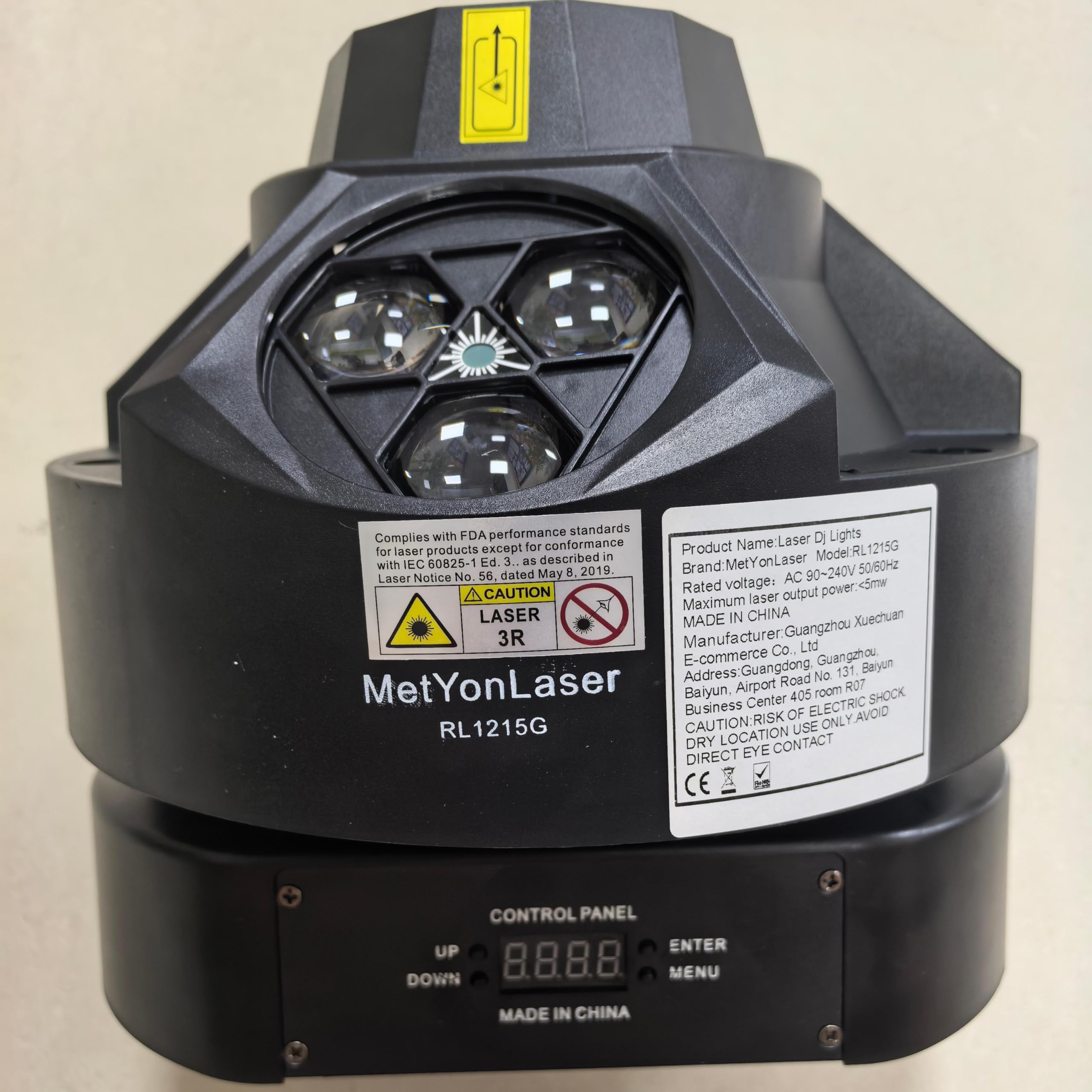 DJ-Partylicht, 200 W RGBW 4-in-1-LED-DJ-Bühnenlichter, DJ-Lichter mit unendlicher Drehung und aktiviertem Ton für Hochzeits-DJ-Partys und Live-House