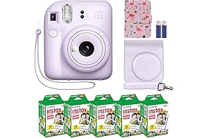 Fujifilm Instax Mini 12 Instant Camera Lilac Purple Bundle