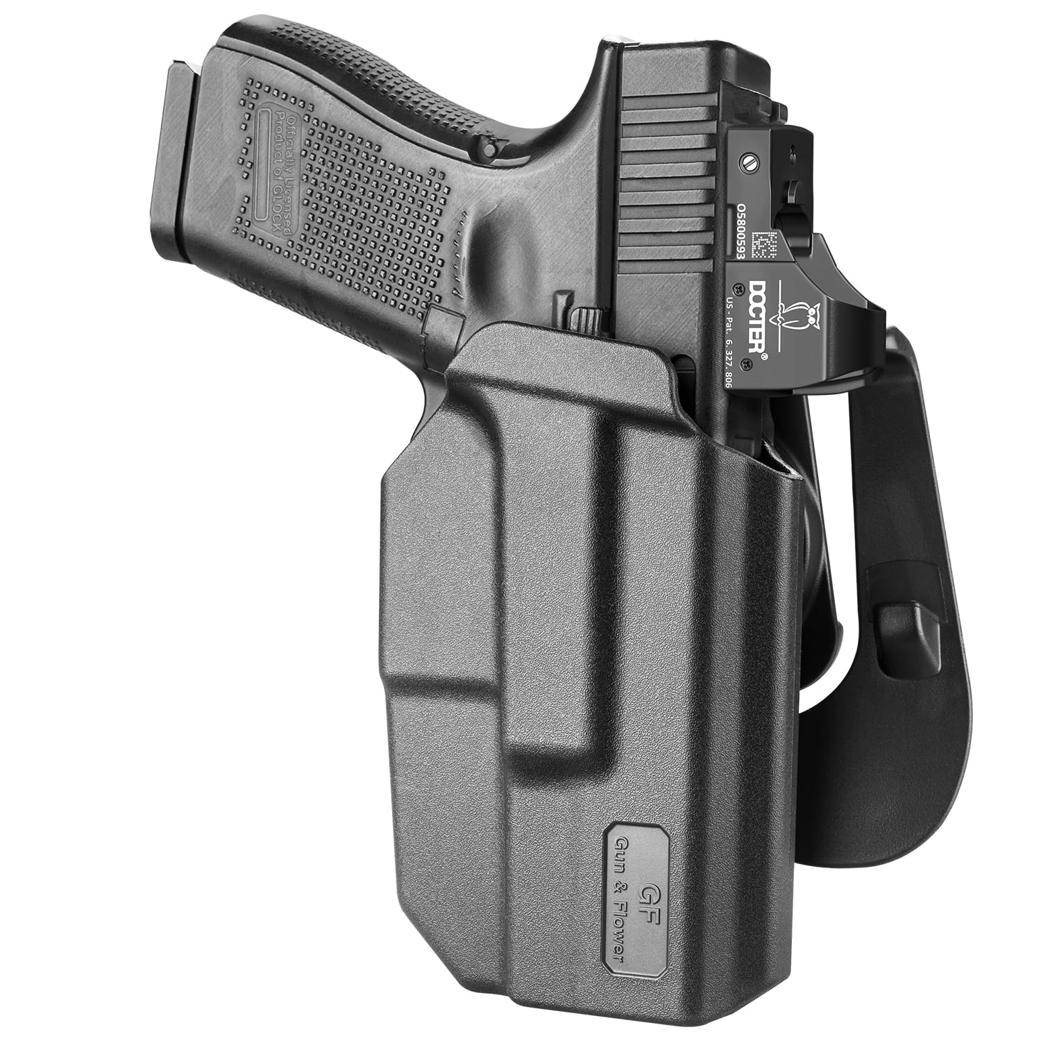 Glock 19/17 Holster, M&P 9/40 M2.0 Holster, OWB Thumb Release Paddle Holster Fits Glock 19 19X 32 44 45, Glock 17 22 31, M&P 9MM/.40 M2.0, SD9 VE/SD40 VE, Taurus G2C/G3C, 1911 5", Optics Compatible