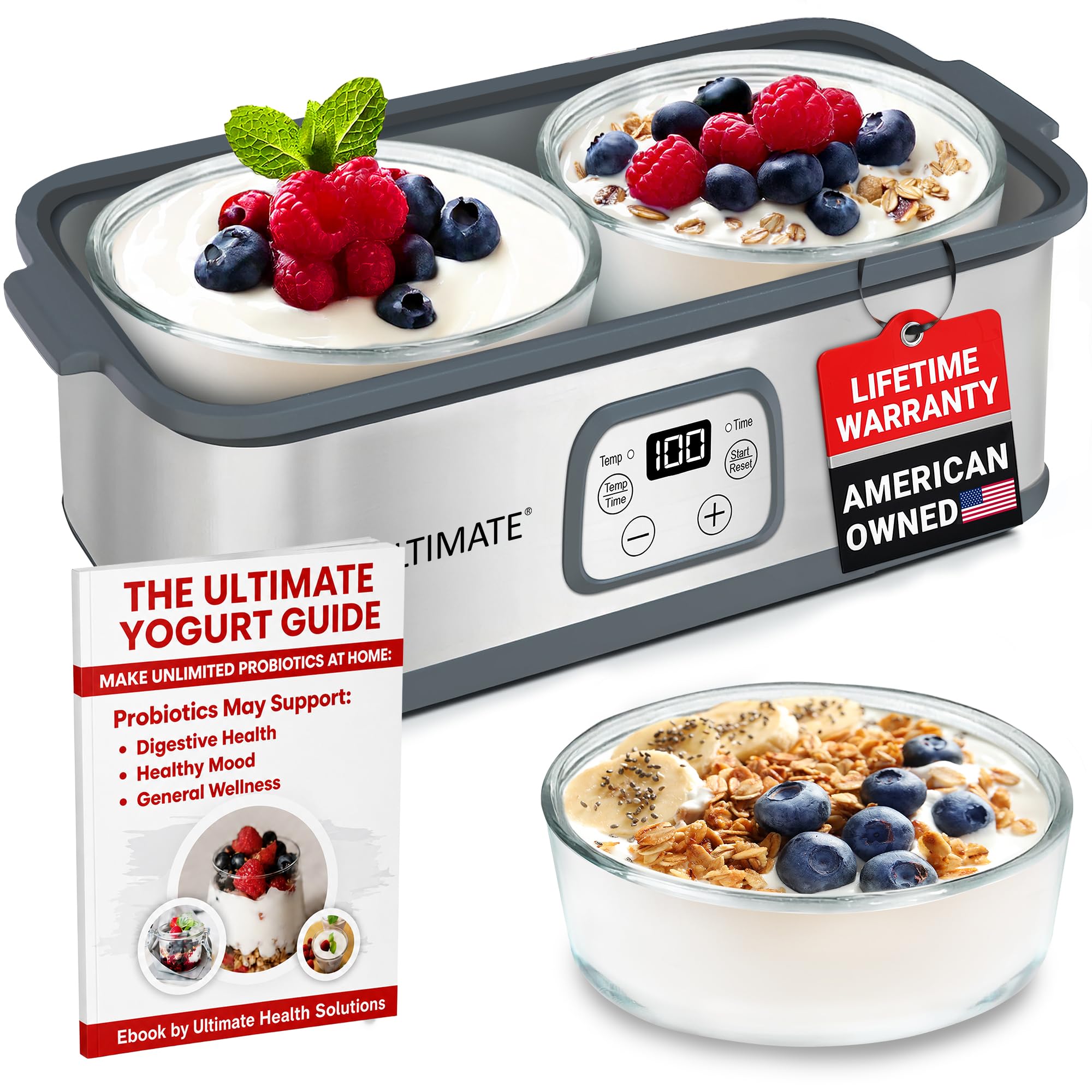 Ultimate Probiotic Yogurt Maker with TruTemp