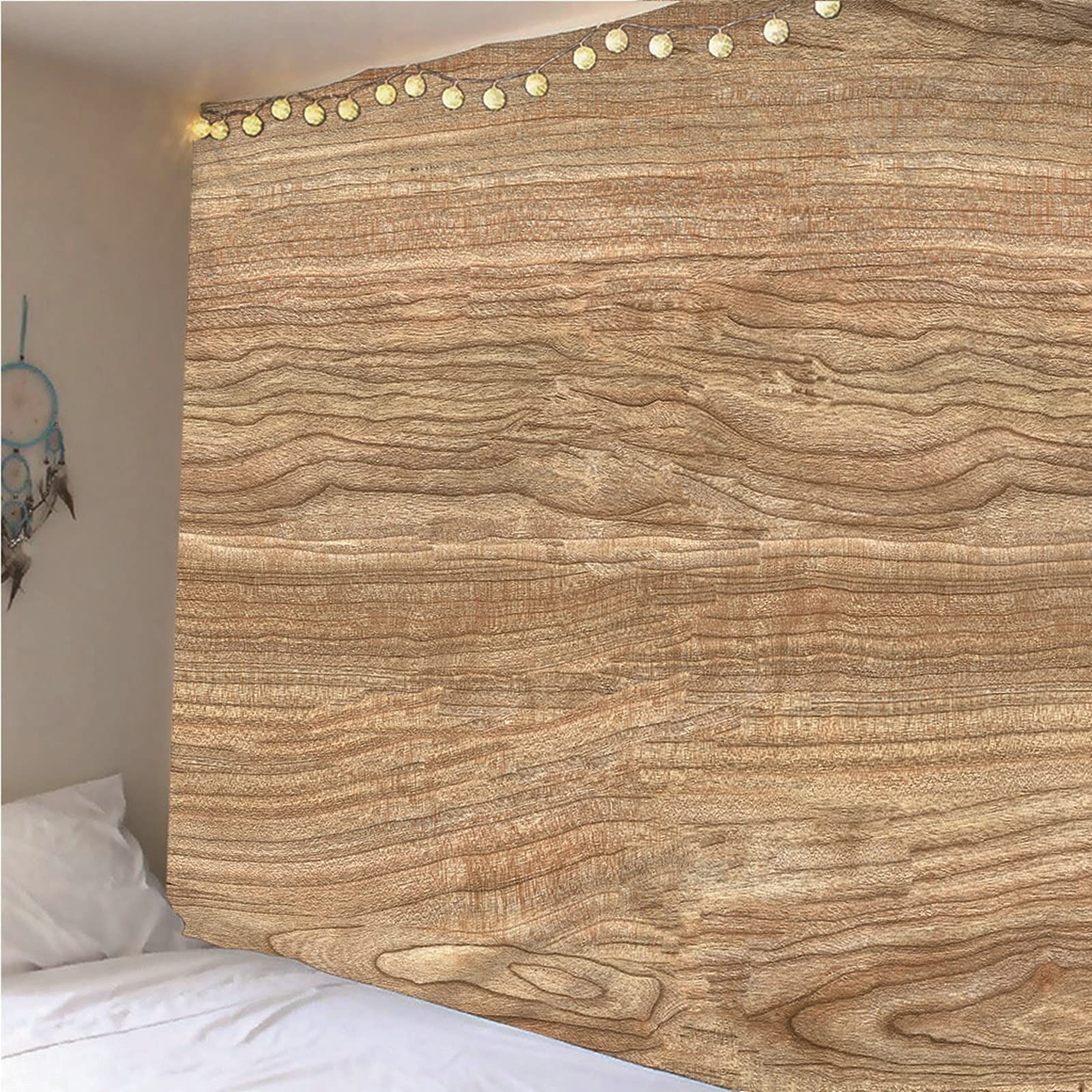 Aeici - Arazzo da parete per camera da letto, grande decorazione da parete in legno, per camera da letto, dormitorio (240 x 220 cm)